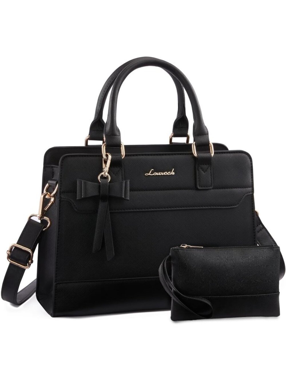 LOVEVOOK Women's Leather Tote Purse Handbag Satchel Shoulder Crossbody Bag